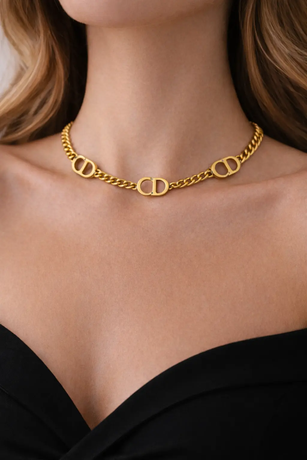 Triple-Christian Dior Gourmet Chocker