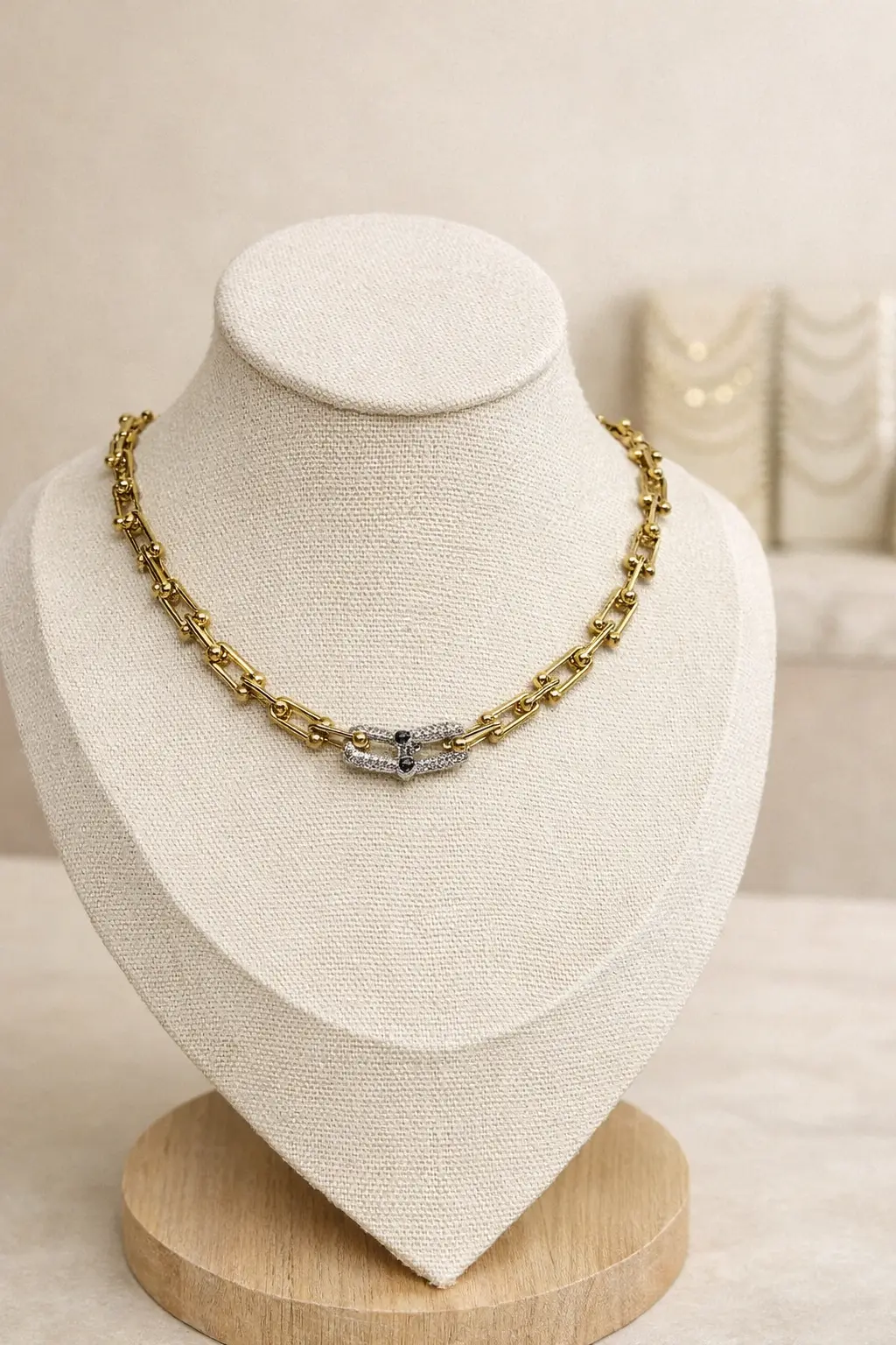 Tiffany Double G&S Necklace