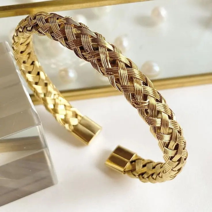 criss cross cuff bangle