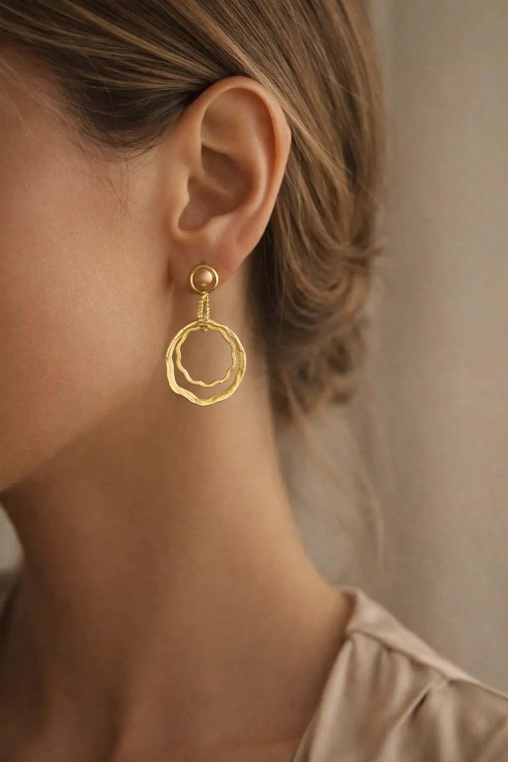 Double Circle Earrings 