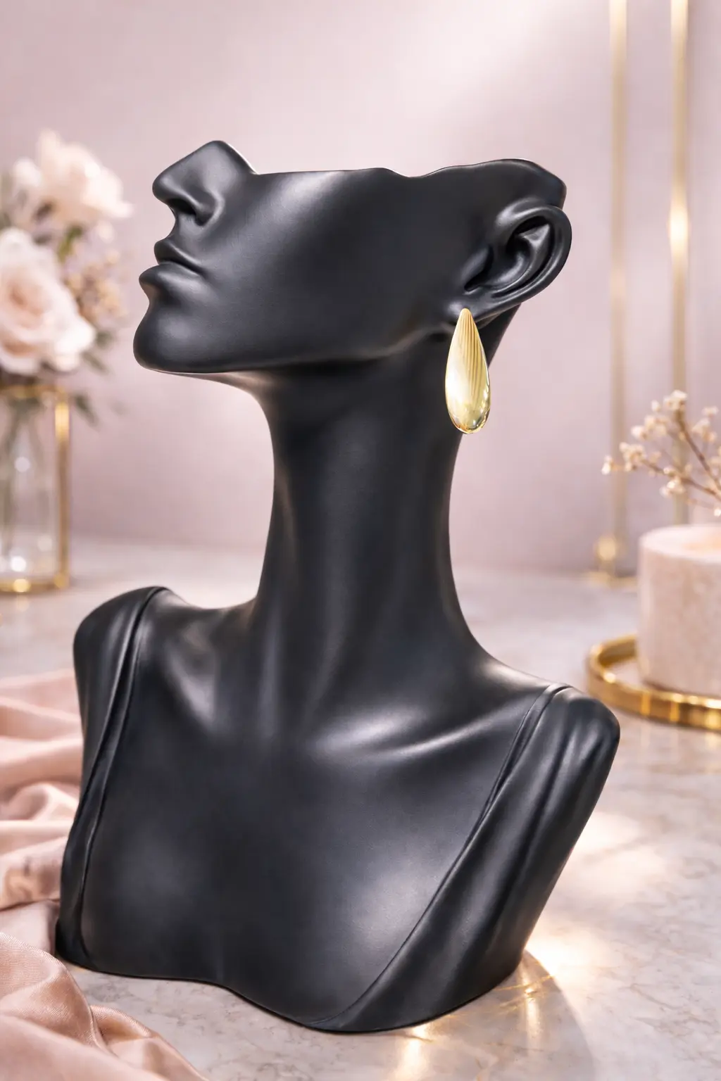 Petal Drop Stud Earrings 