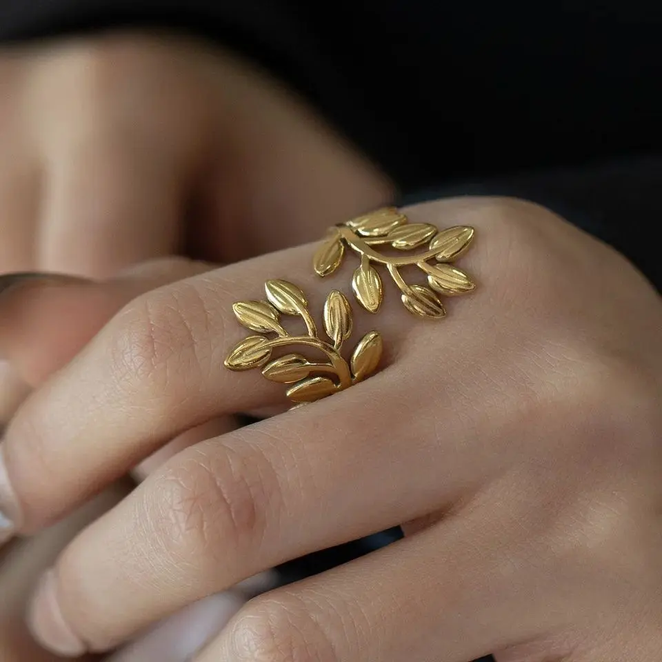 Leaf Stainless Ring