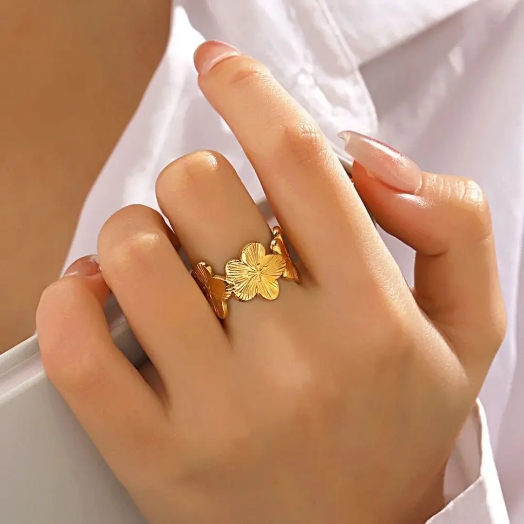 Flower-Shaped Ring