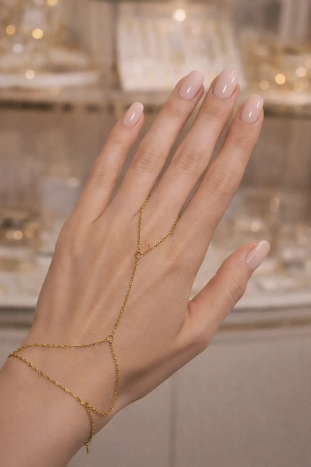 Simple Gold Hand Chain