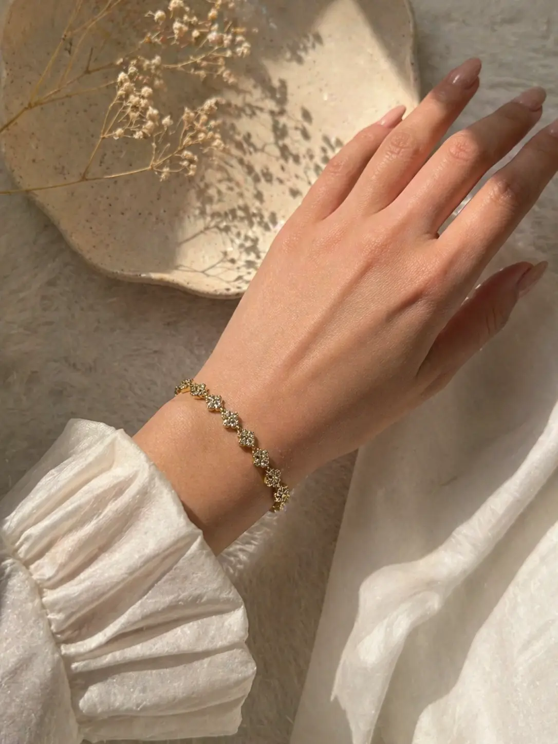 Flower Link Bracelet